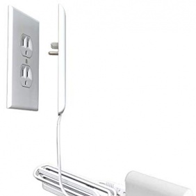 Fast Charging 5 Port USB Charger. ULTRA-Thin Flat Plug Shaped as a Blank Wall Plate that Hides Outlet and Blends into Wa